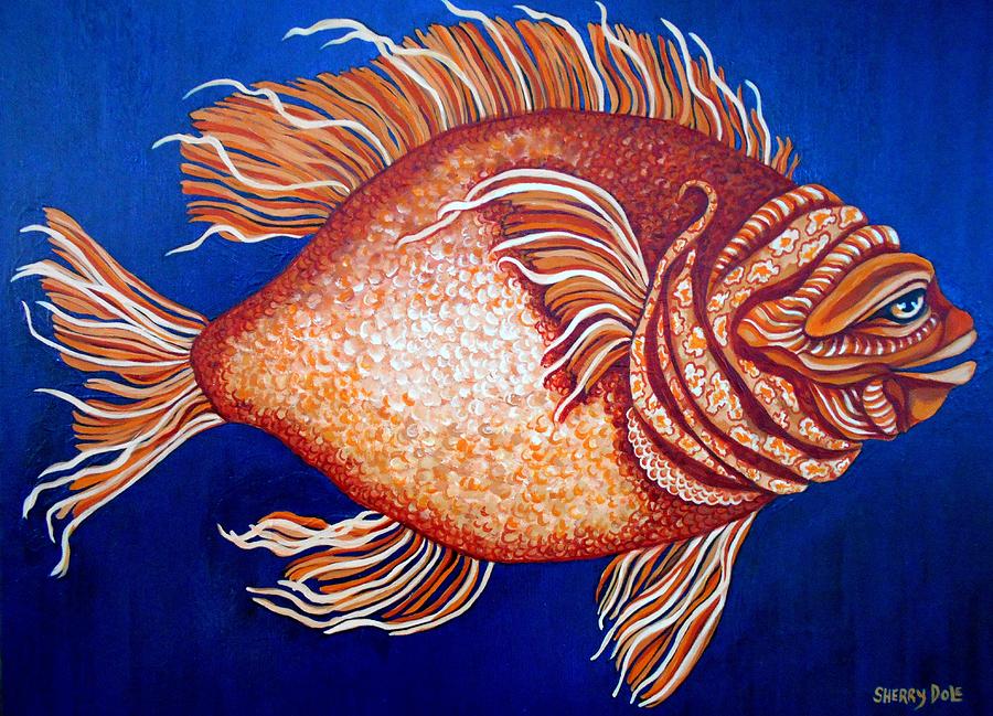 Fishy Painting by Sherry Dole