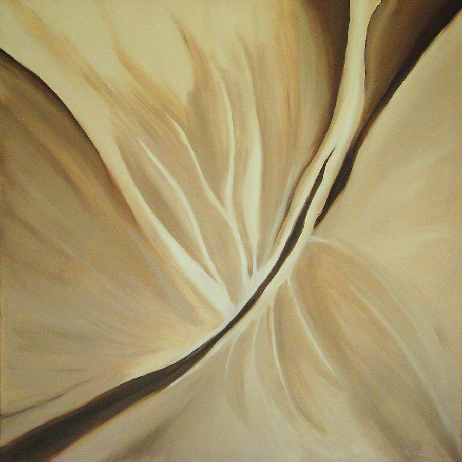 Abstract Painting - Fissure IV Cocoa by Kirk Ellison