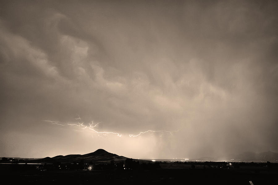 Landscape Photograph - Fist Bump of Power Sepia by James BO Insogna