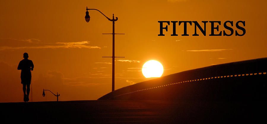 Sunset Photograph - Fitness by David Lee Thompson