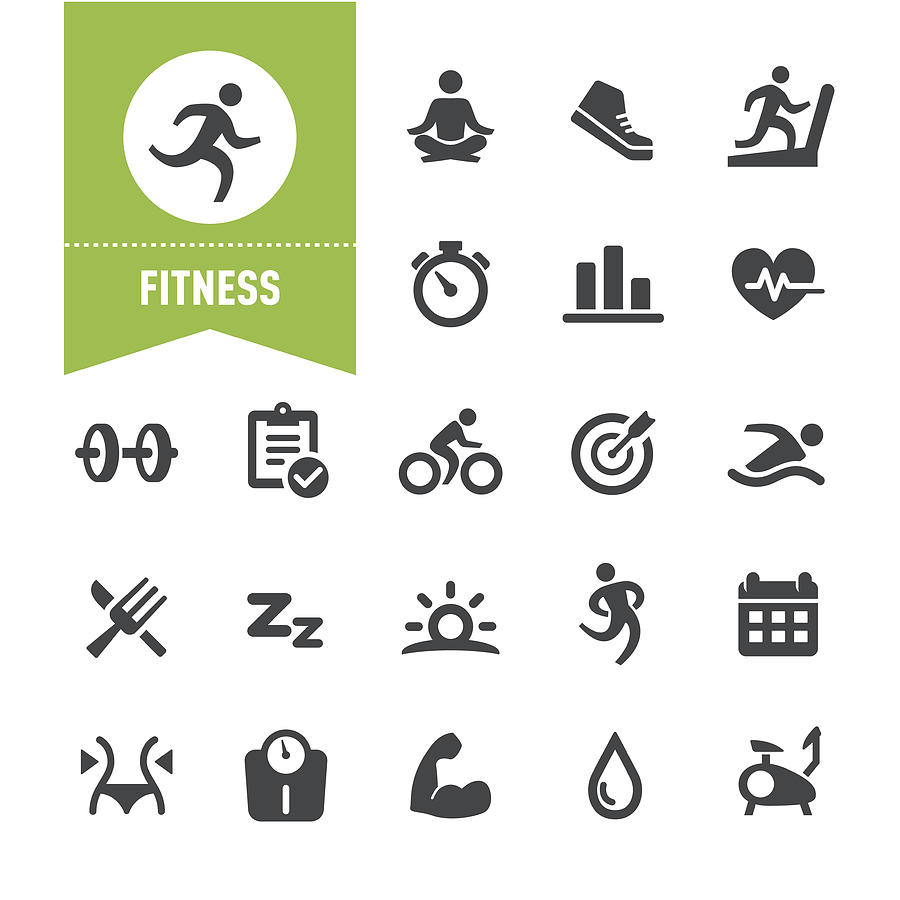 Fitness Icons - Special Series Drawing by -victor-