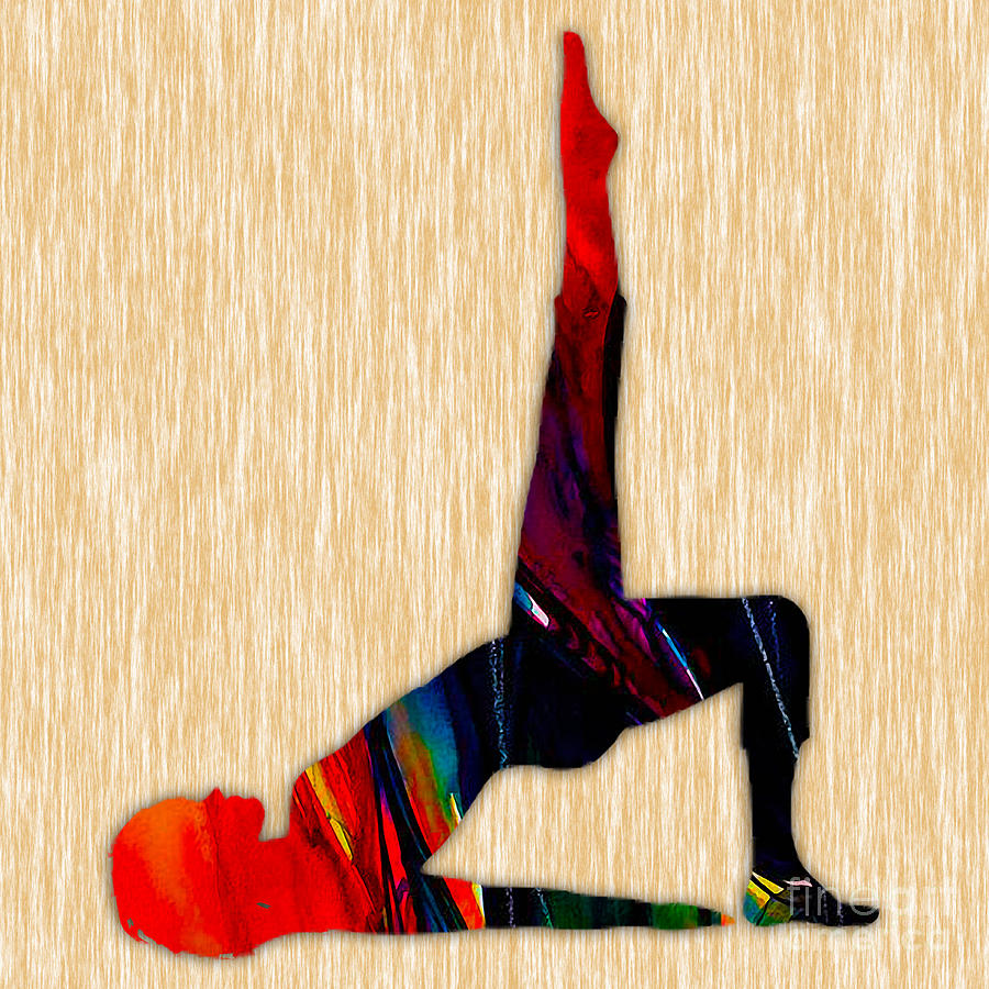 Fitness Yoga Mixed Media by Marvin Blaine