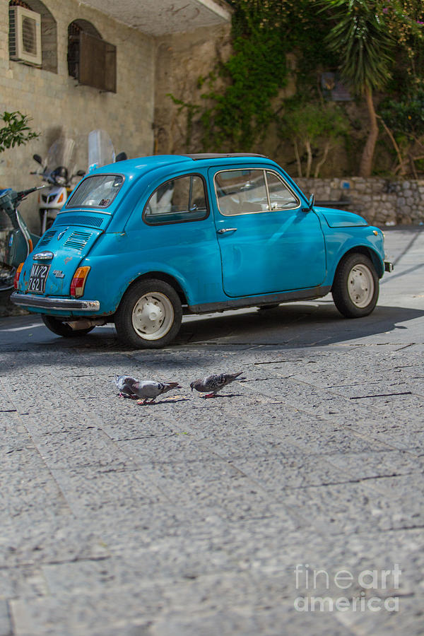 Little Blue Car Photograph