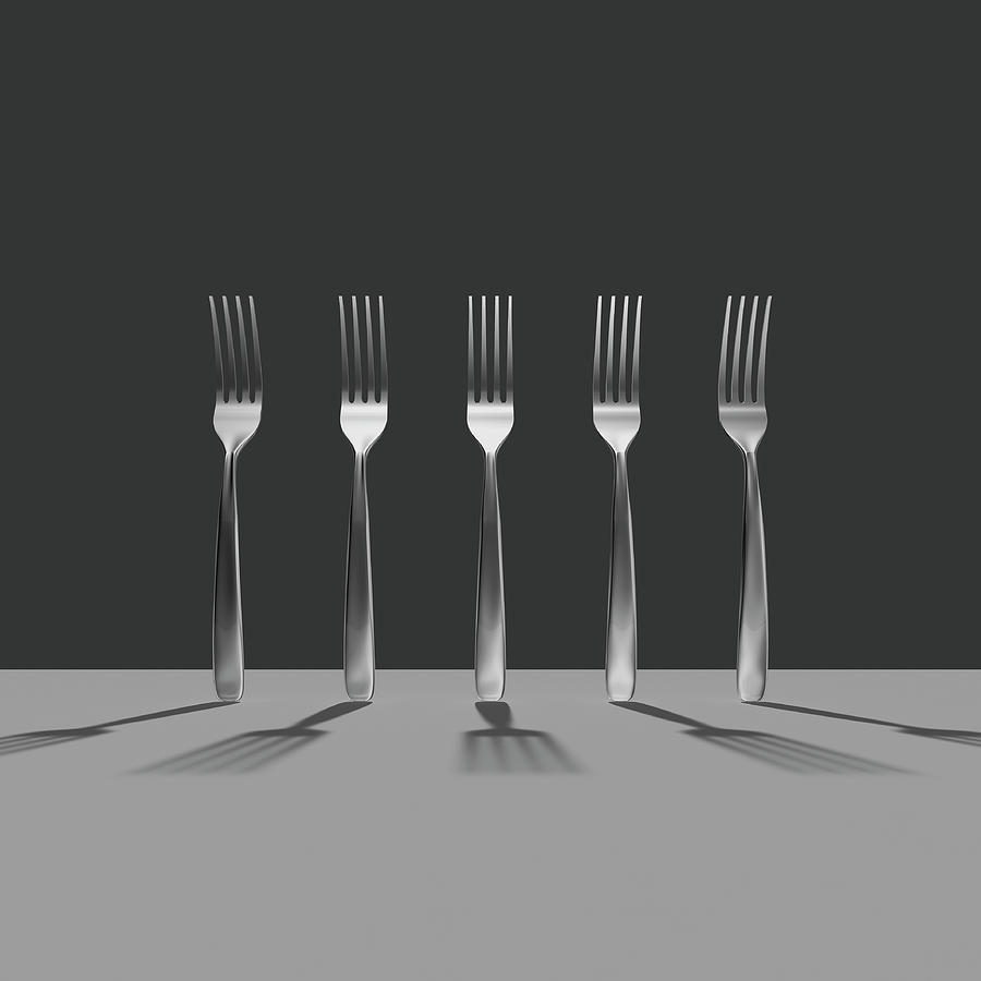 Five Forks Digital Art by Yagi Studio