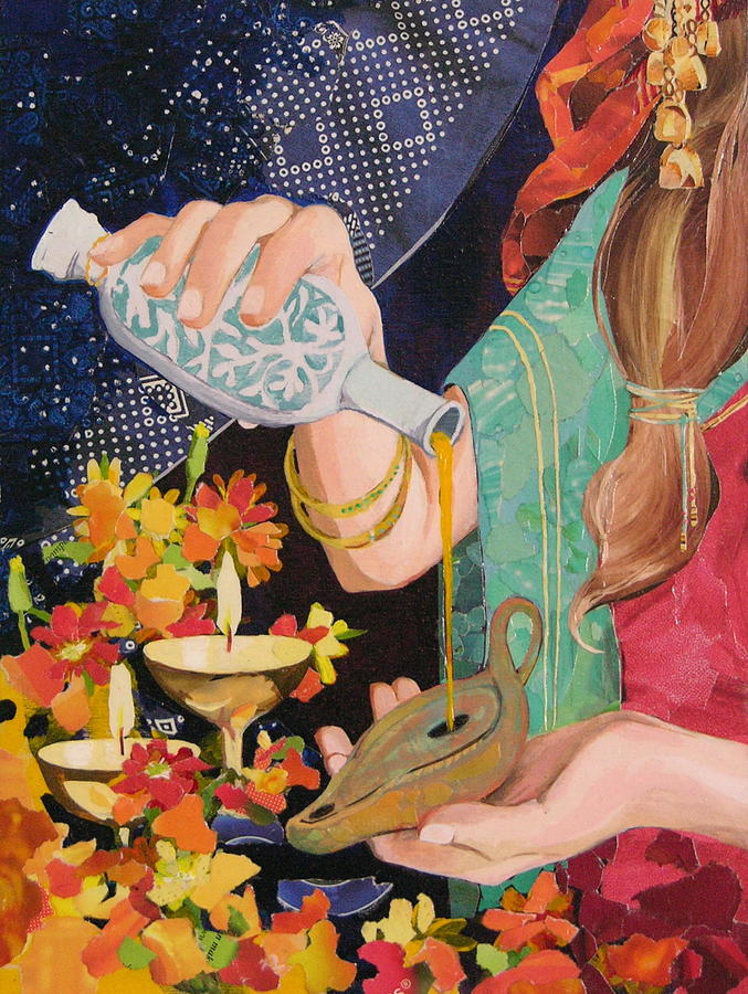 Five of Them Were Wise Mixed Media by Robin Birrell Five of Them Were Wise Mixed Media by Robin Birrell