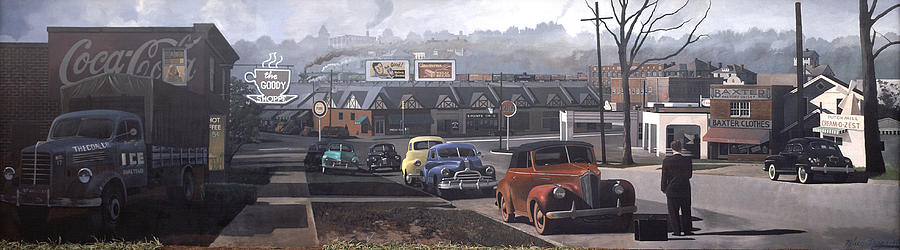 Five Points - 1948 Painting by Blue Sky