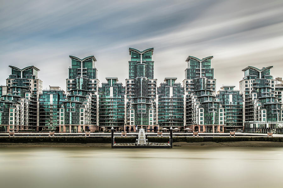 Five - St Georges Wharf London Photograph by Paul Baggaley