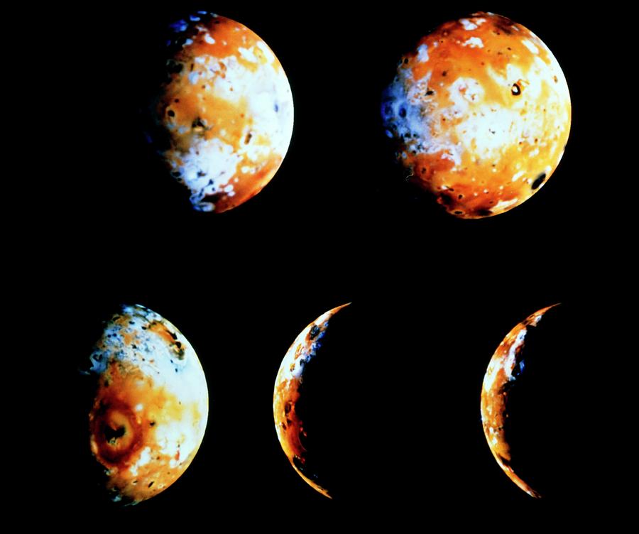 Five Views Of Jupiters Moon Io Photograph by Nasa/science Photo Library