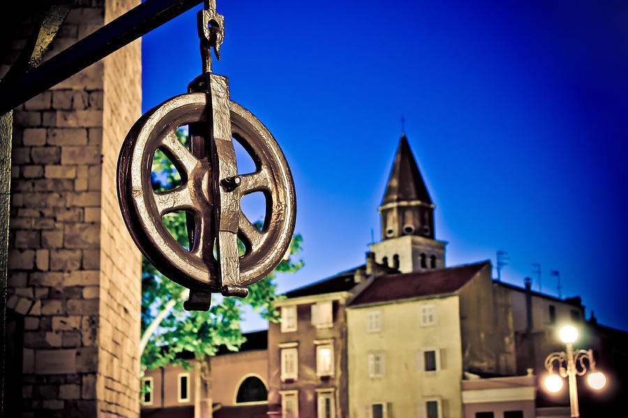 Five wells square pulley in Zadar Photograph by Brch Photography