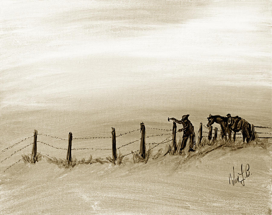 Fix on the Prairie #1 Drawing by Erich Grant