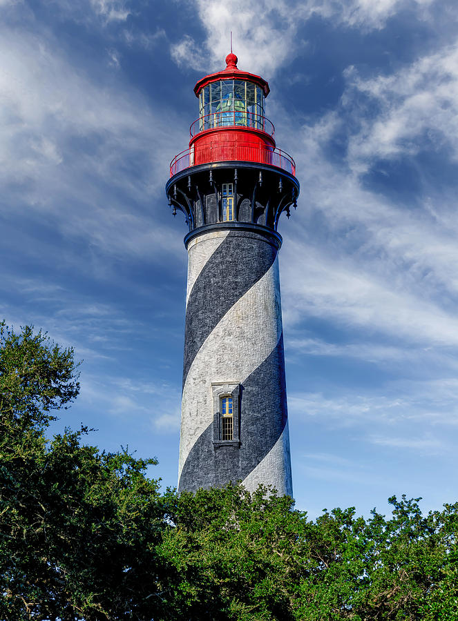 Saint Augustine Lighthouse Photograph by Frank J Benz