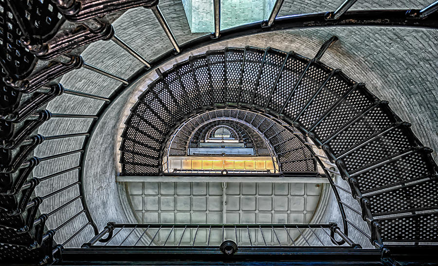 Saint Augustine Light Stairway Photograph by Frank J Benz