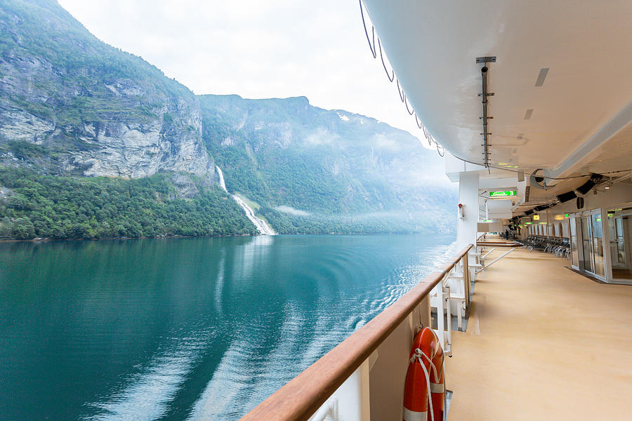 Fjord View on a Cruise Ship Photograph by Grandriver