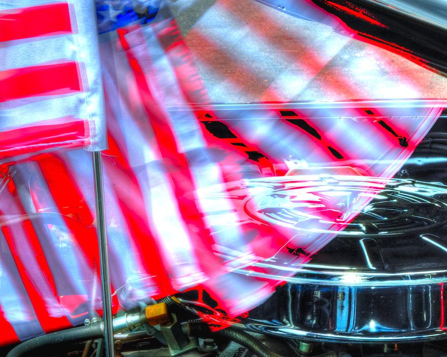 Flag and Air Filter 14760 Photograph by Jerry Sodorff