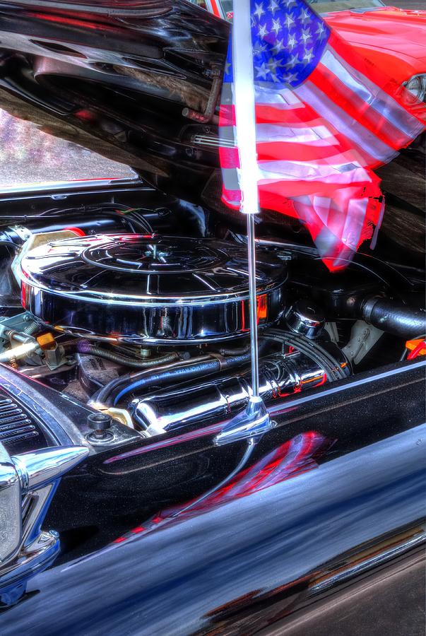 Flag and Air Filter 14766 Photograph by Jerry Sodorff