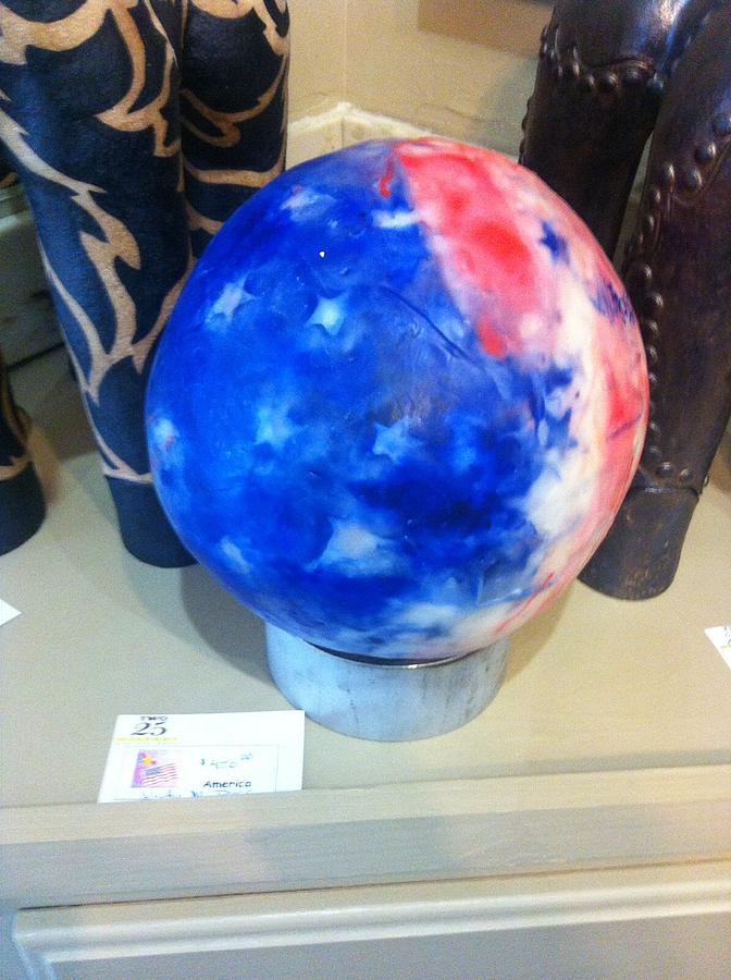 Flag Ball Painting by Vicki Ross