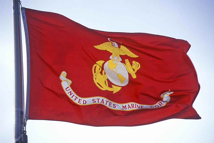 Flag for US Marine Corps Photograph by VisionsofAmerica/Joe Sohm