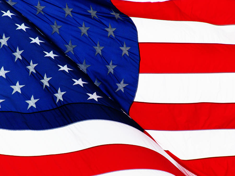 Flag Mirror Photograph by Ron Tackett