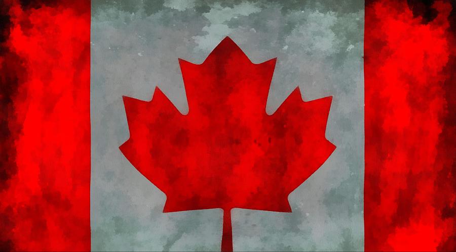 Flag Of Canada Painting by Dan Sproul