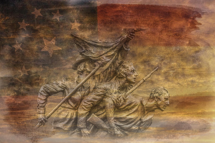 Gettysburg National Park Digital Art - Flag of Our Confederate Fathers by Randy Steele