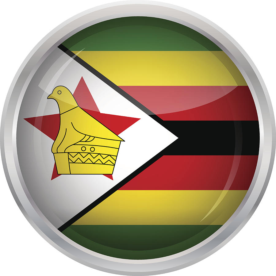 Flag of Zimbabwe Drawing by Poligrafistka