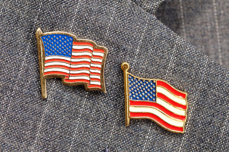 Flag pins Photograph by Sponsler