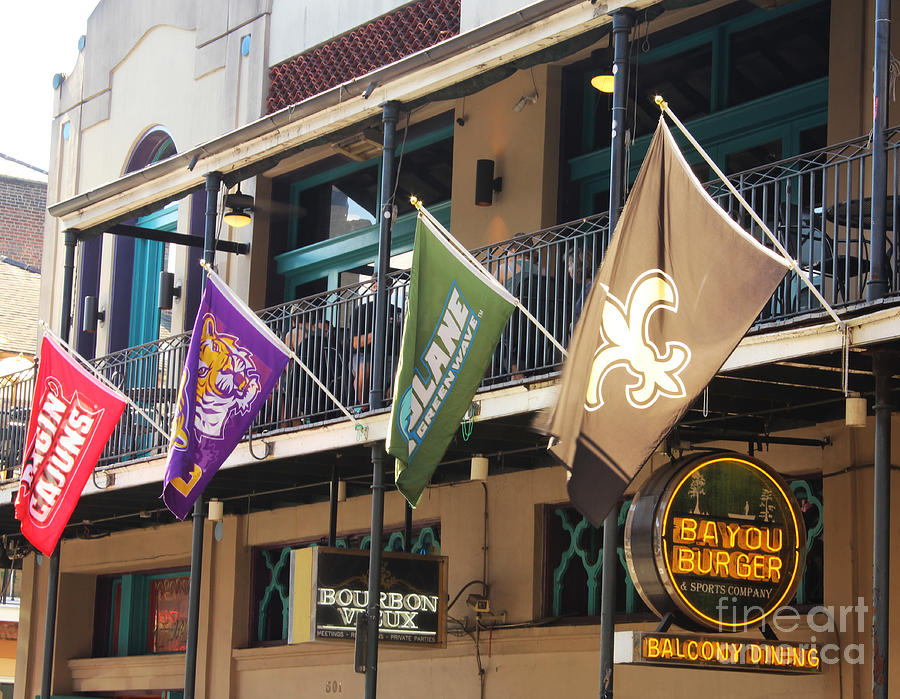 Flag Photograph - Flags in New Orleans by Steven Parker