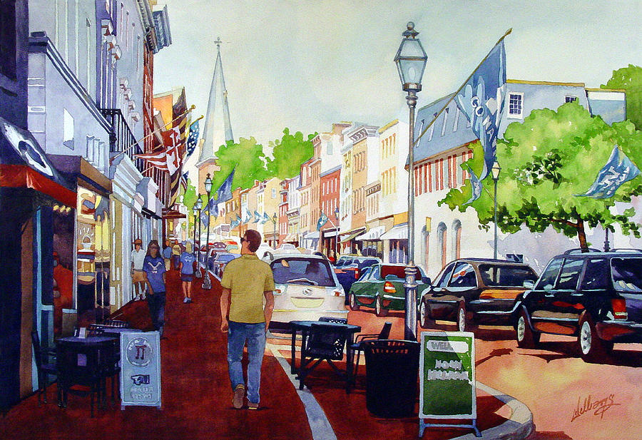 Flags on Game Day Painting by Mick Williams