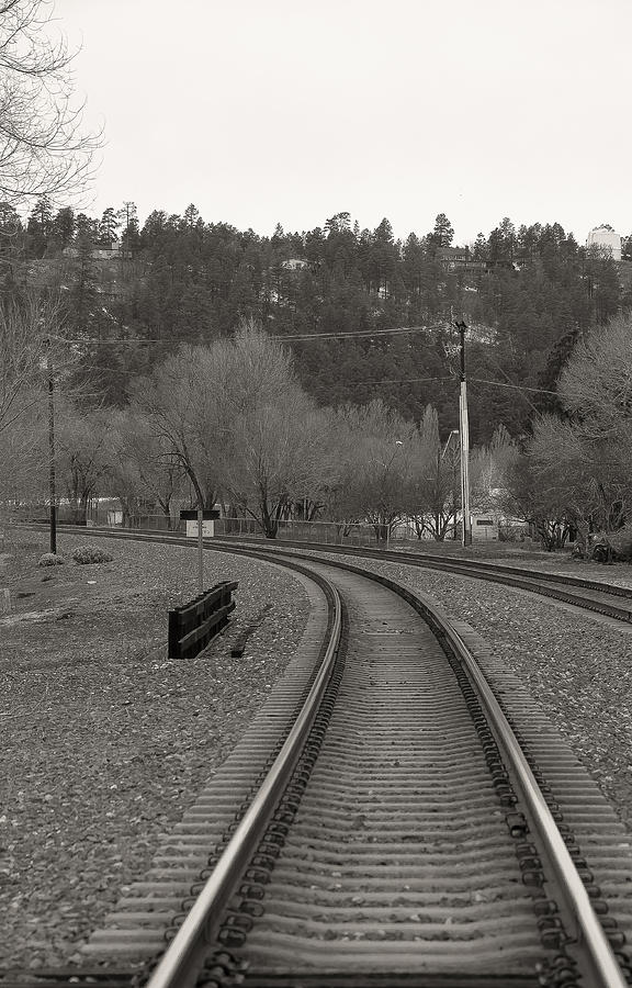 Flagstaff Train Track Photograph by Steven Lapkin