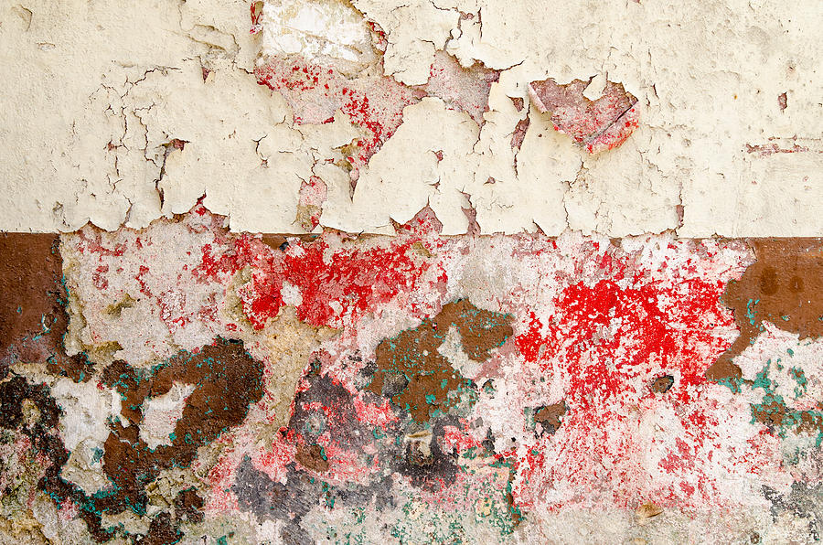 Flaking paint abstract. Havana Cuba. Photograph by Rob Huntley