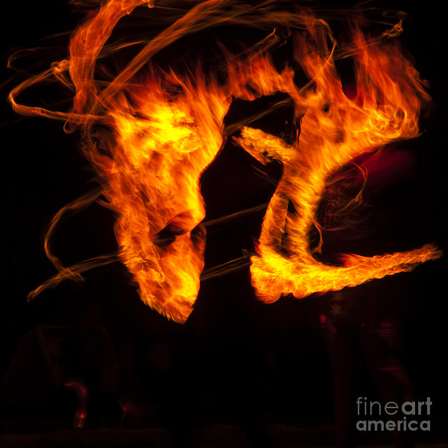 Salem Photograph - Flame Deity by M J