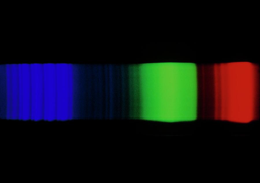 Flame Emission Spectrum Of Copper Photograph by Physics Department, Imperial College/ Science Photo Library