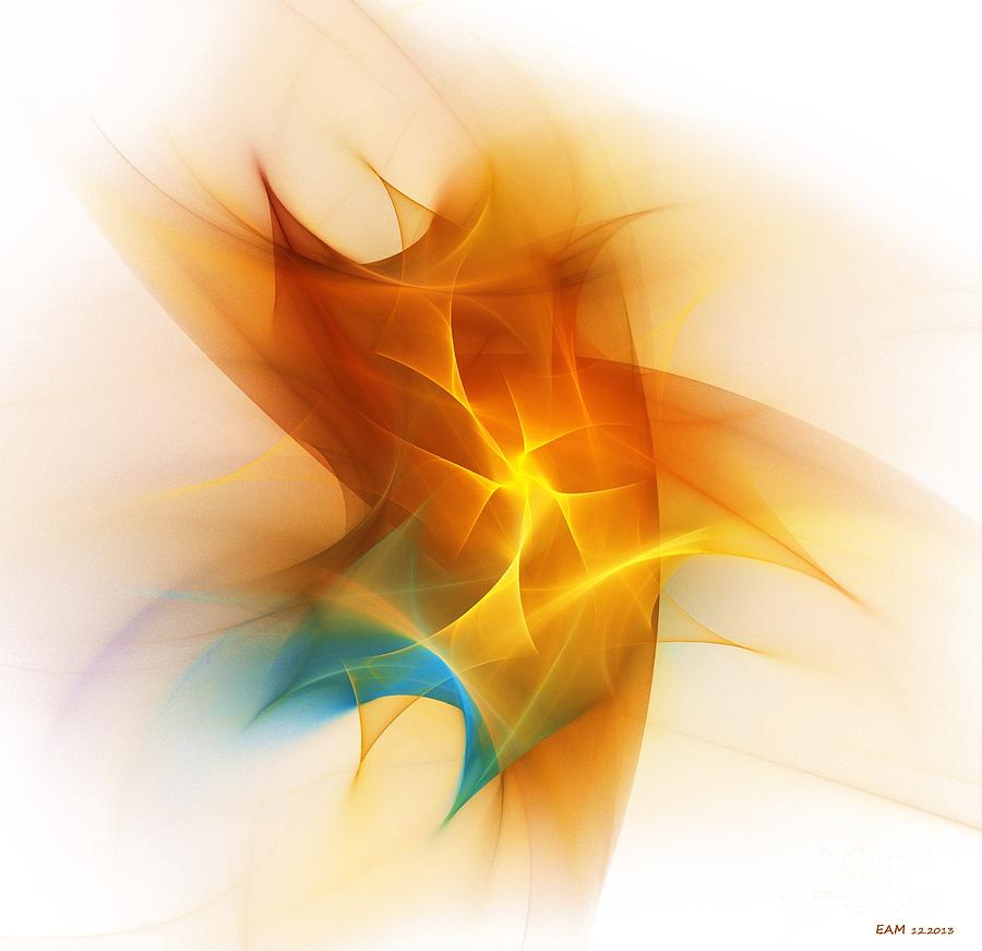 Flame Flower By Day Digital Art by Elizabeth McTaggart