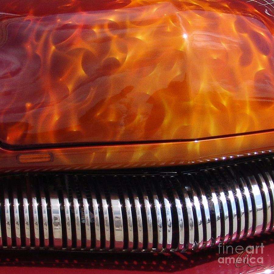 Transportation Photograph - Flame Rod 1 Squared by Chris Thomas
