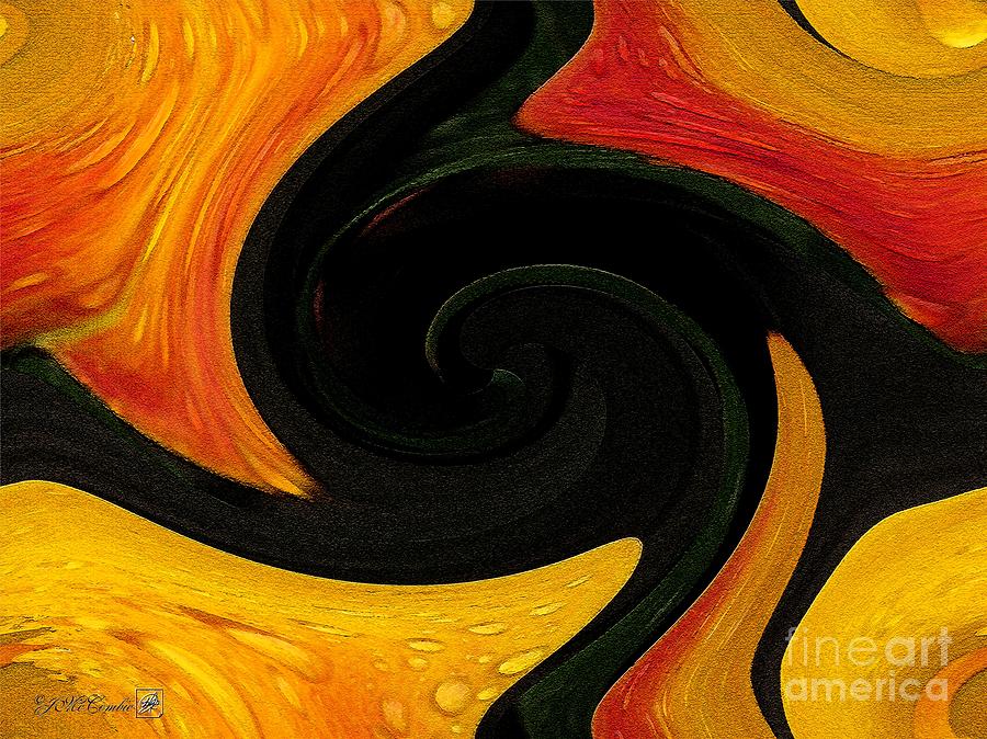 Flame Twirls Painting by J McCombie