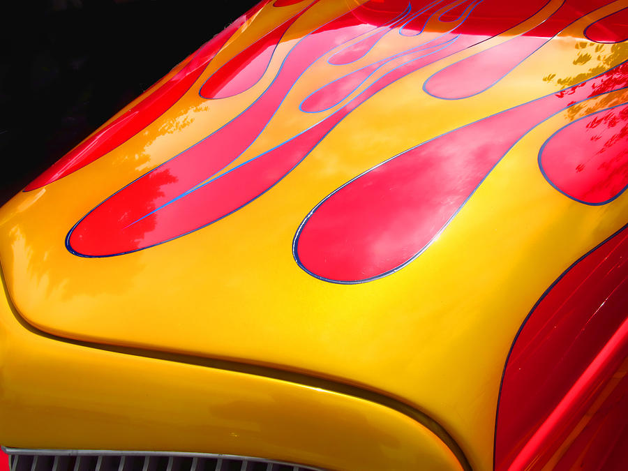 Flamed paint job Photograph by Ron Roberts