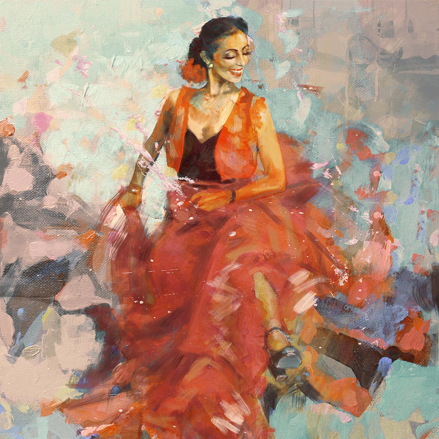 Flamenco 41 Painting by Maryam Mughal
