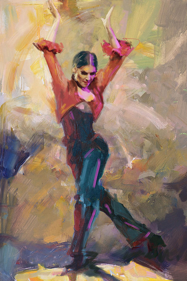 Flamenco 43 Painting by Maryam Mughal