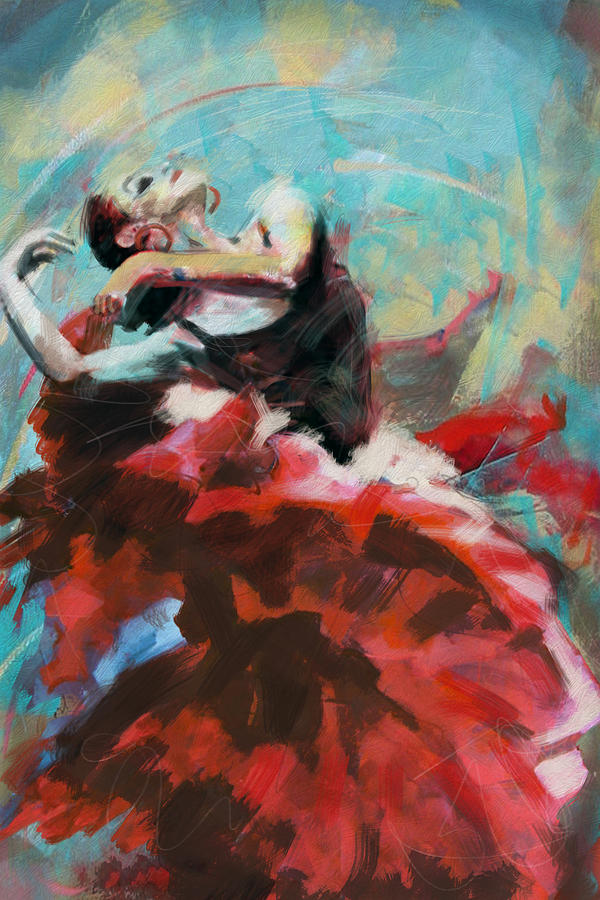 Flamenco 45 Painting by Maryam Mughal