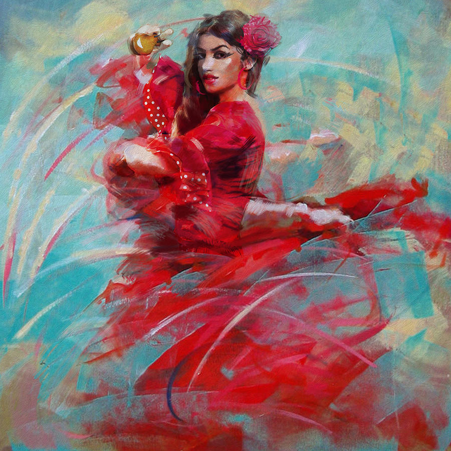 Flamenco 46 Painting by Maryam Mughal