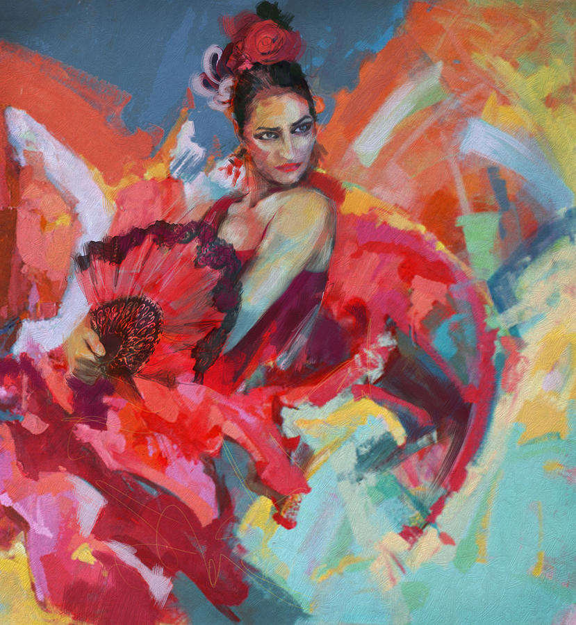 Flamenco 49 Painting by Maryam Mughal