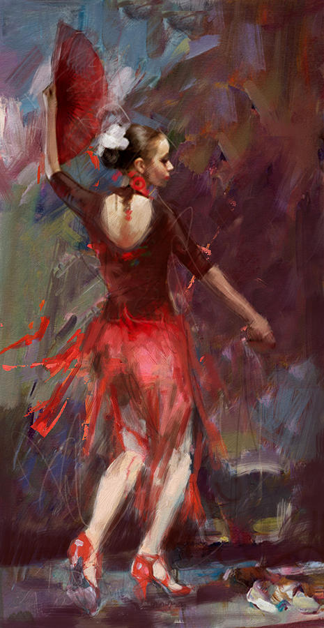 Flamenco 52 Painting by Maryam Mughal