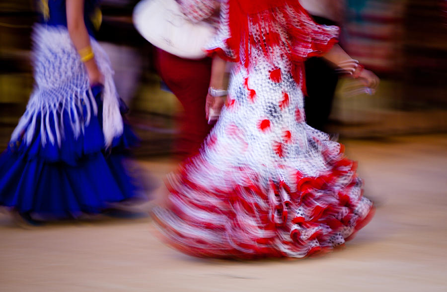 Flamenco dress - motion blur Photograph by Epicurean