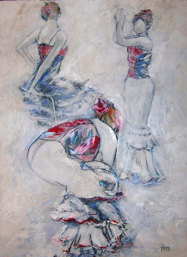 Figurative Painting - Flamenco Ensemble by Tina Siddiqui