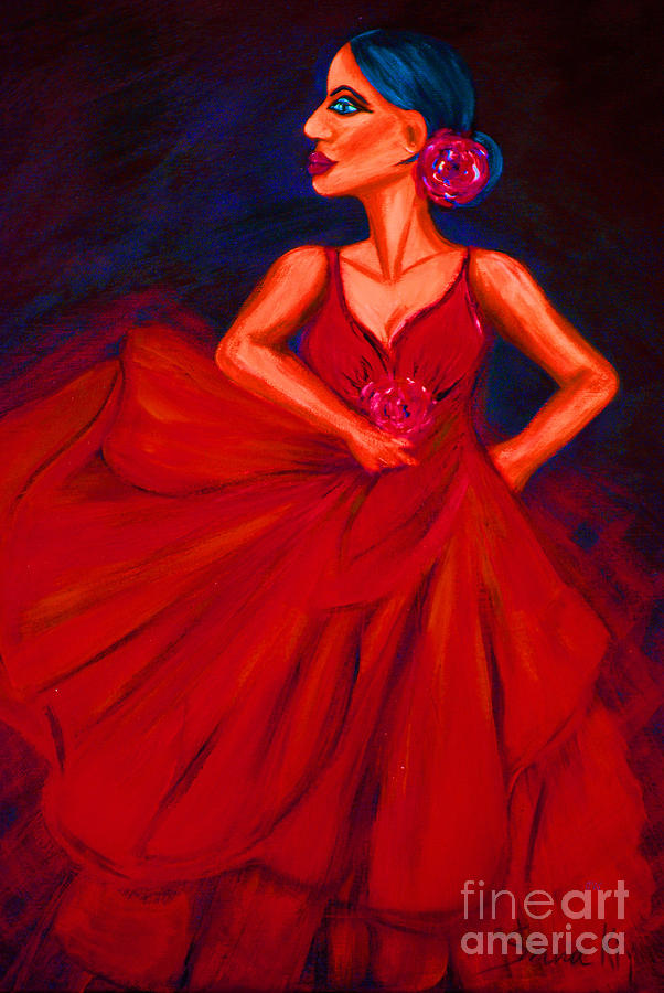 Flamenco Dance Painting - Flamenco. Inspirations Collection by Oksana Semenchenko