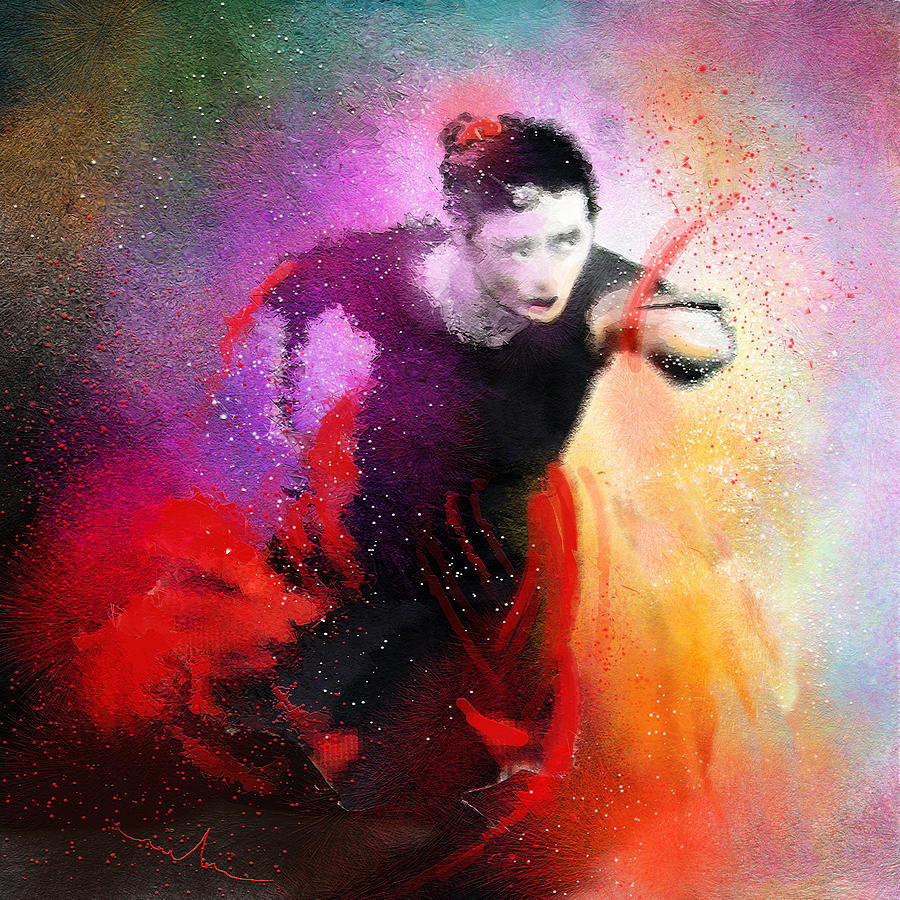 Flamencoscape 03 Painting by Miki De Goodaboom