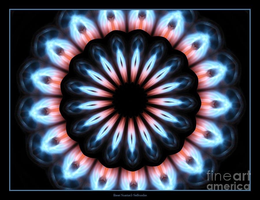 Abstract Photograph - Flames Kaleidoscope 3 by Rose Santuci-Sofranko