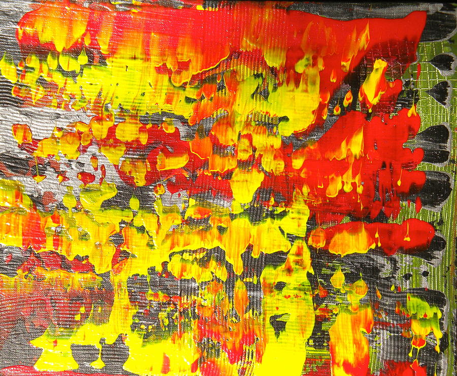 Flames of Abstract 5 Painting by Dylan Chambers