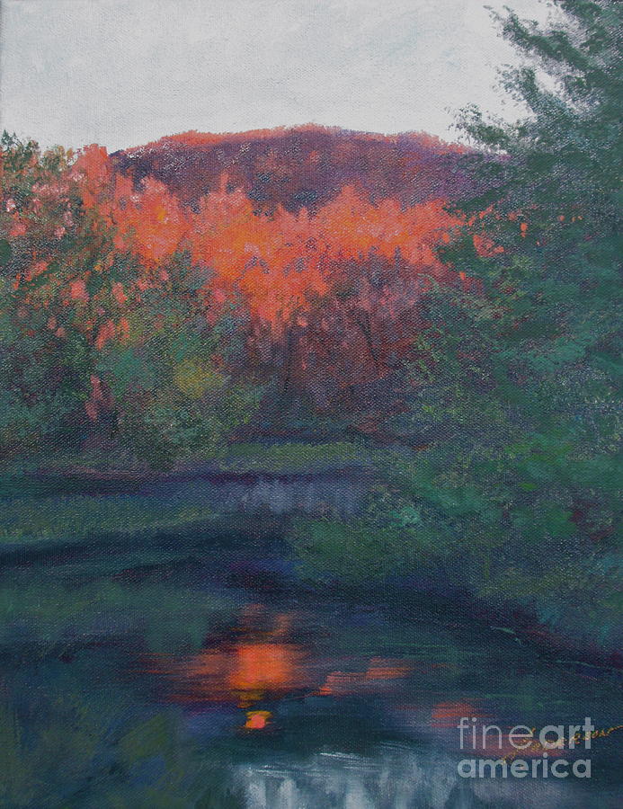 Fall Painting - Flames of Fall at Catfish Corner by Sherri Anderson Fall Painting - Flames of Fall at Catfish Corner by Sherri Anderson