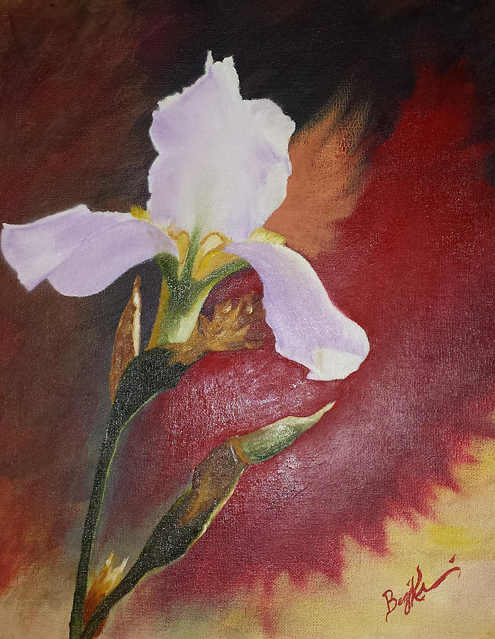 Flamin Flower Painting by Ben Kamedulski